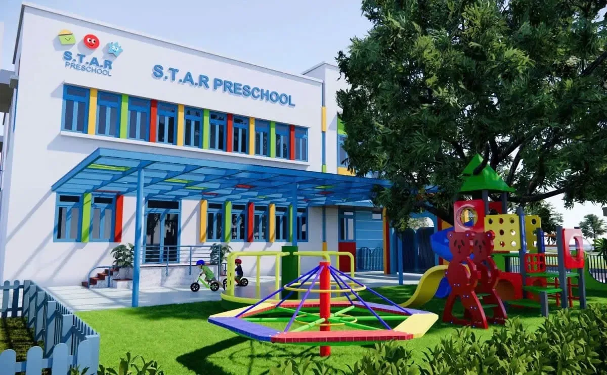 Tòa nhà và sân chơi S.T.A.R Preschool tại Đồng Hới